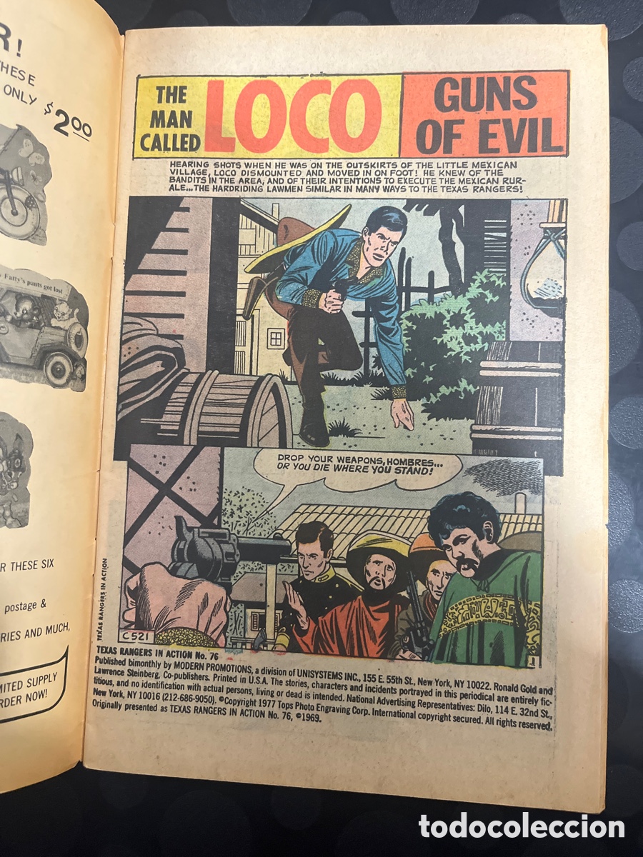 C&oacute;mics: TEXAS RANGER N.76 IN ACTION MODERN COMICS ( 1977 ) - Foto 4