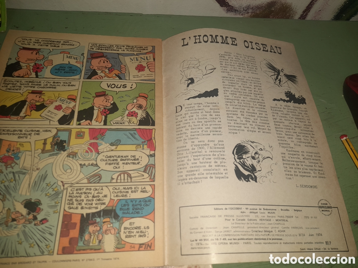 C&oacute;mics: Capit&aacute;n presente Popeye ,n&uacute;mero 95.A&ntilde;o 1974 - Foto 6