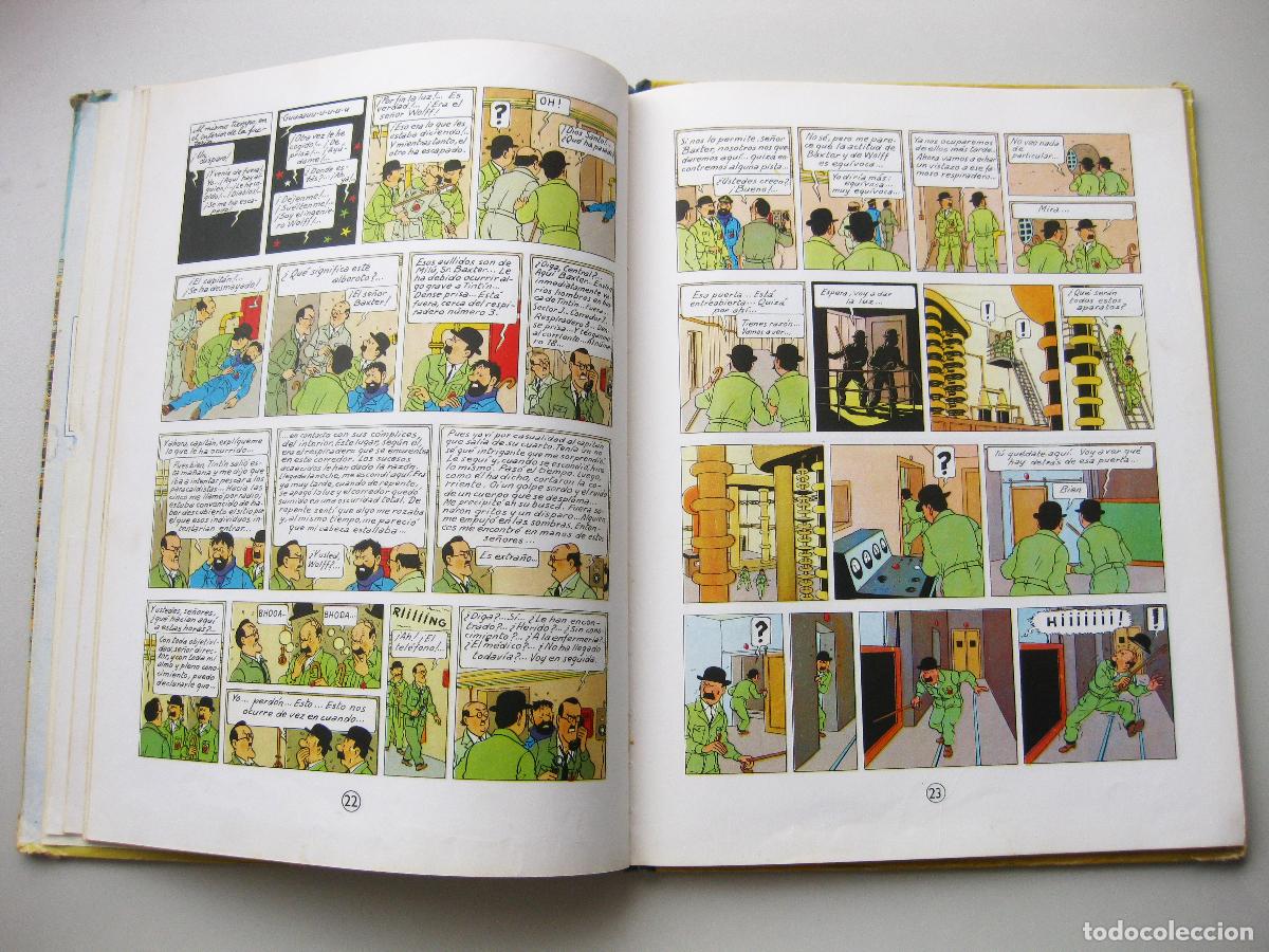 C&oacute;mics: COMIC DE TINTIN OBJETIVO A LA LUNA. CUARTA EDICI&Oacute;N DE 1967. EDITORIAL JUVENTUD - Foto 8
