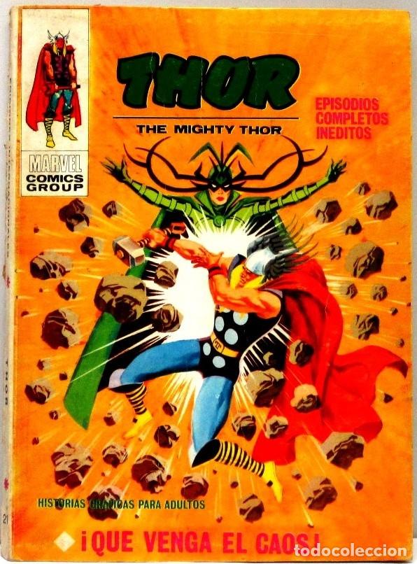 C&oacute;mics: THOR - N&ordm; 21 - QUE VENGA EL CAOS - MARVEL COMICS GROUP - COMIC - Foto 1