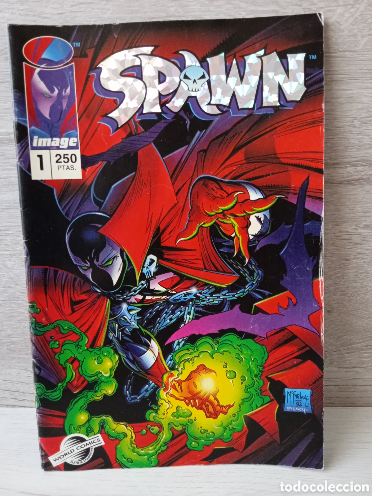C&oacute;mics: SPAWN 1 IMAGE GRAPA VOL.1 WORLD COMICS DIFICIL - Foto 1