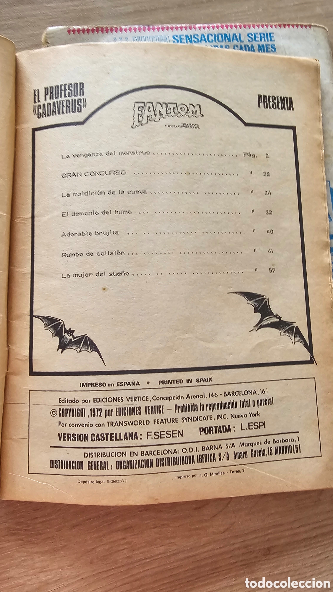 C&oacute;mics: 2 c&oacute;mics FANTOM 1972 - Foto 7