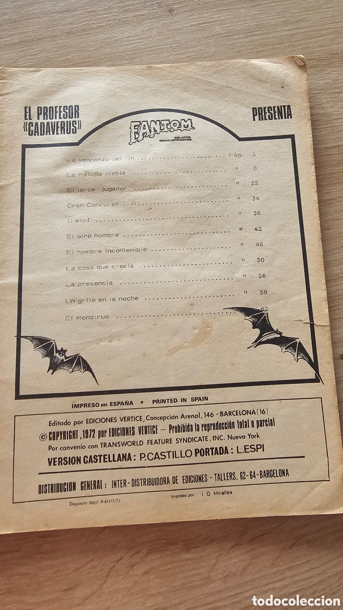 C&oacute;mics: 2 c&oacute;mics FANTOM 1972 - Foto 10