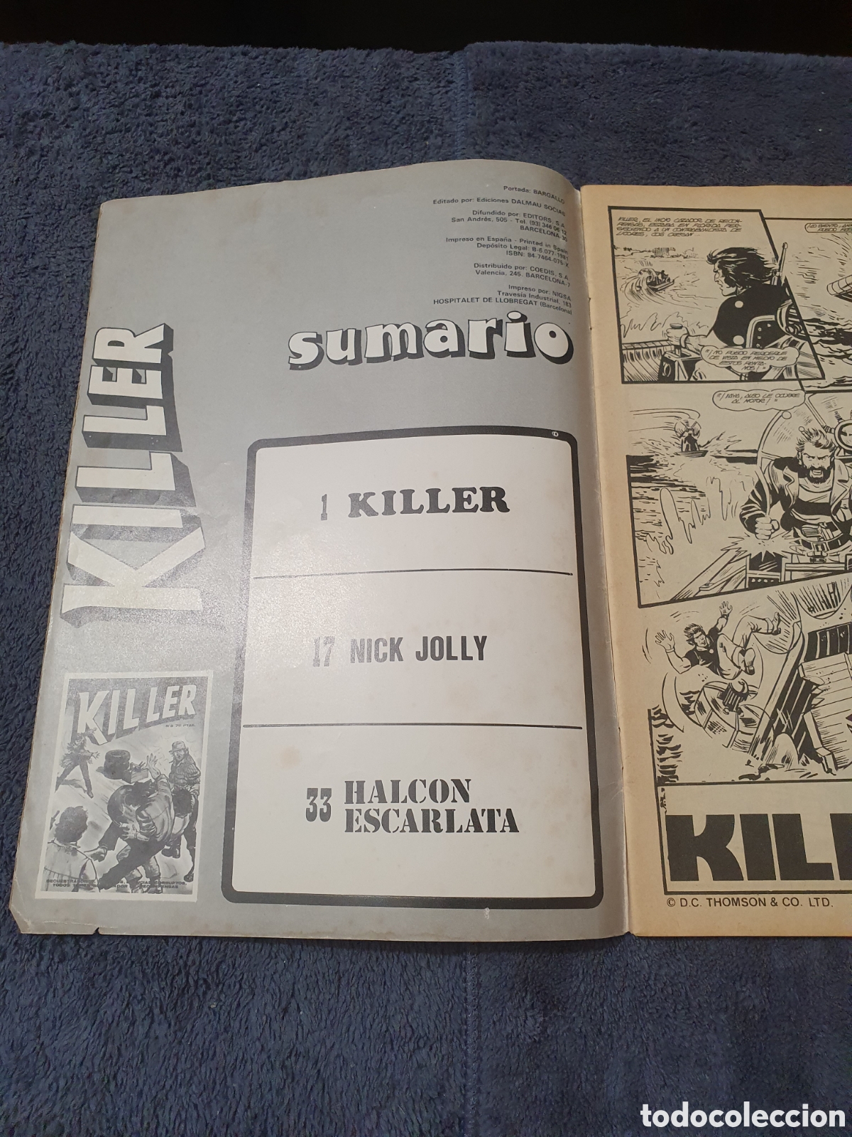 C&oacute;mics: L7. Killer, N.&deg;8, Ediciones Dalmau Socias 1981. - Foto 3