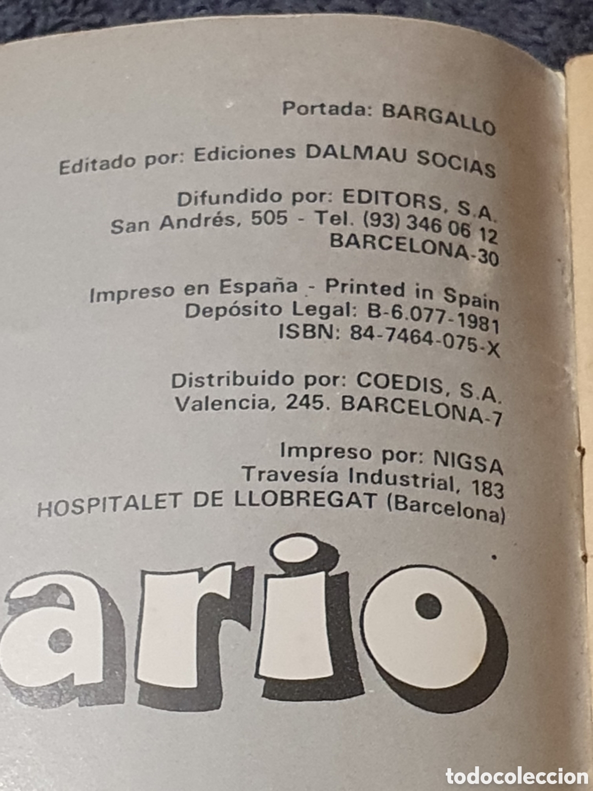 C&oacute;mics: L7. Killer, N.&deg;8, Ediciones Dalmau Socias 1981. - Foto 4