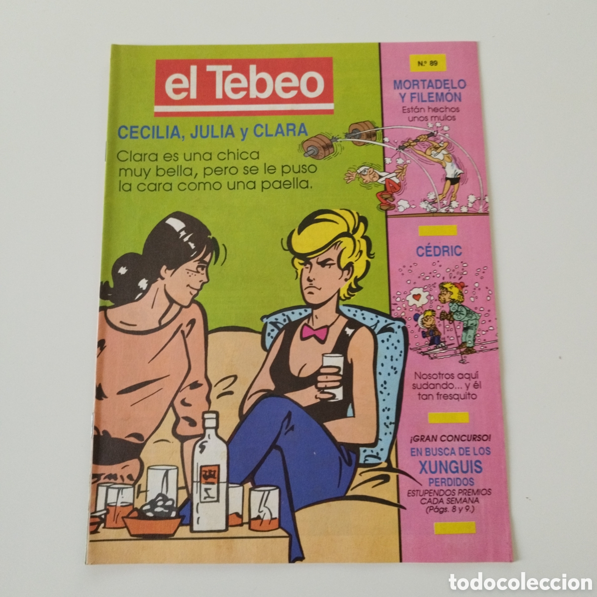 Comics: EL TEBEO / # 89 / MORTADELO Y FILEM&Oacute;N / CECILIA JULIA Y CLARA