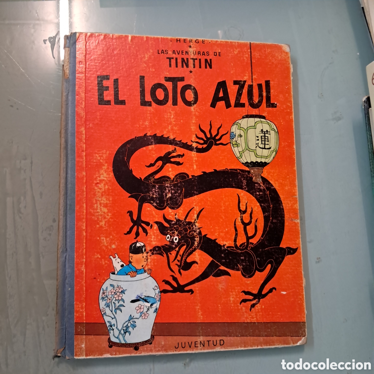 C&oacute;mics: Tintin, primera edici&oacute;n El loto azul - Foto 1