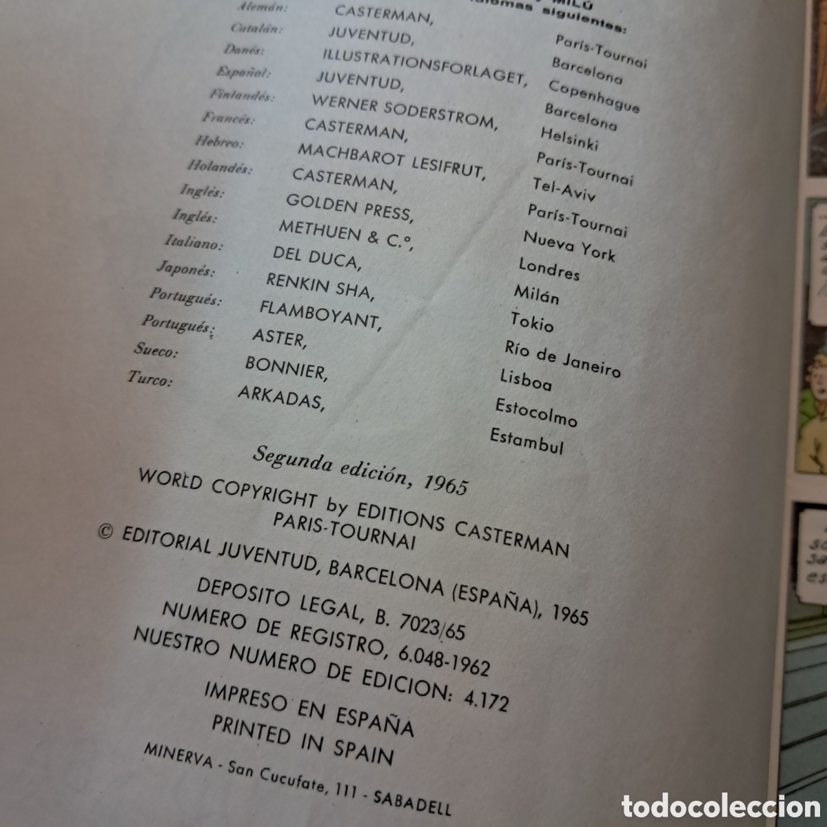 C&oacute;mics: Tintin segunda edicion Stock de coque - Foto 3