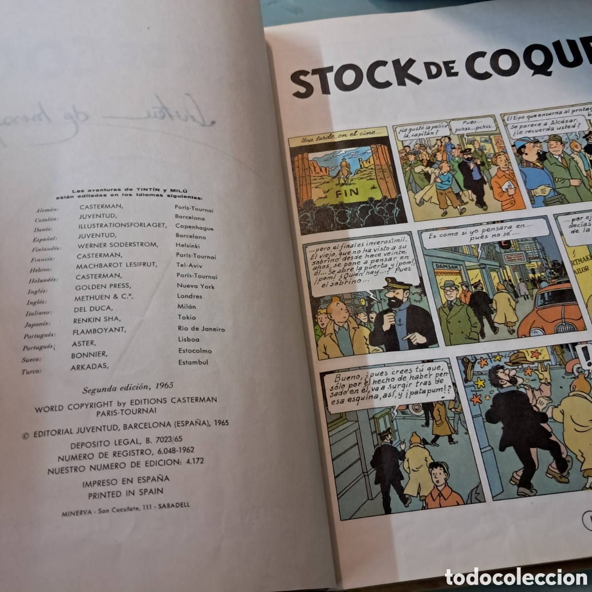 C&oacute;mics: Tintin segunda edicion Stock de coque - Foto 4