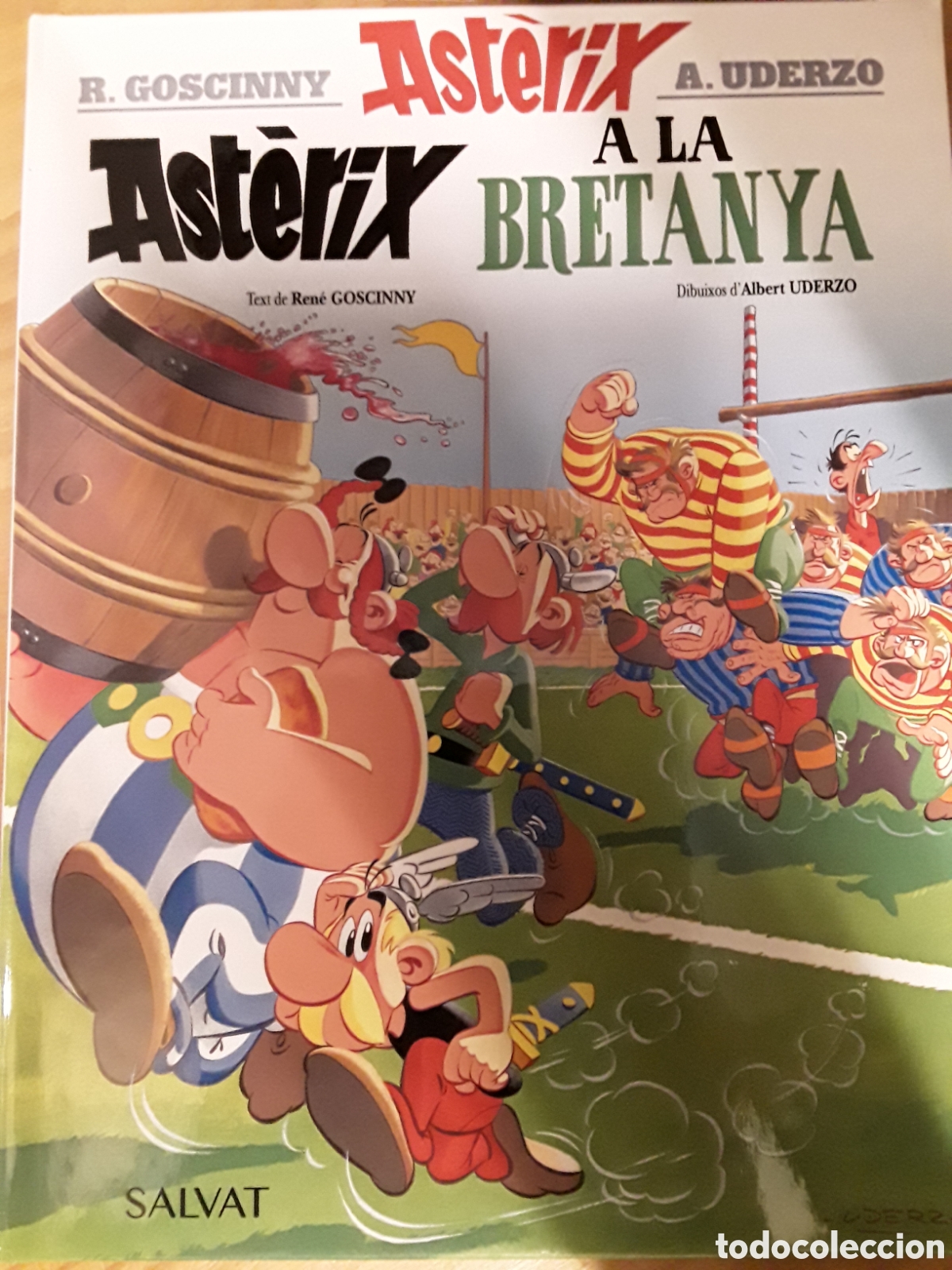 C&oacute;mics: ASTERIX 8: AST&Egrave;RIX A LA BRETANYA (CATALA) - SALVAT - Foto 1