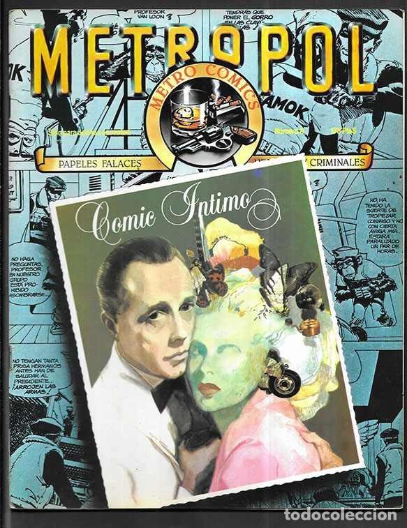 C&oacute;mics: METROPOL Metro Comics. N&ordm;- 8 Comic Intimo. Ediciones Metropol 1983 - Foto 1