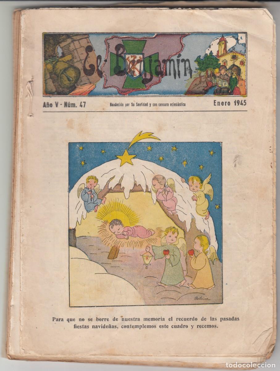 C&oacute;mics: EL BENJAMIN - REVISTA TEBEO CAT&Oacute;LICO - 1945 A&Ntilde;O COMPLETO - Foto 1