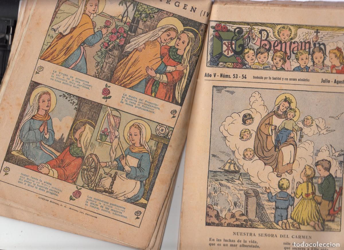 C&oacute;mics: EL BENJAMIN - REVISTA TEBEO CAT&Oacute;LICO - 1945 A&Ntilde;O COMPLETO - Foto 2