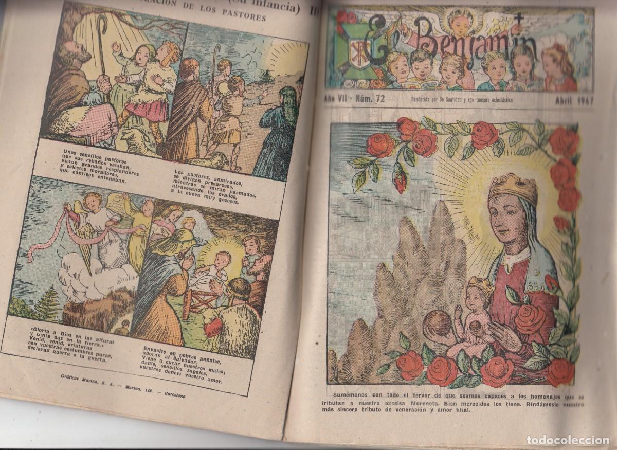 C&oacute;mics: EL BENJAMIN - REVISTA TEBEO CAT&Oacute;LICO - 1947 A&Ntilde;O COMPLETO - Foto 2