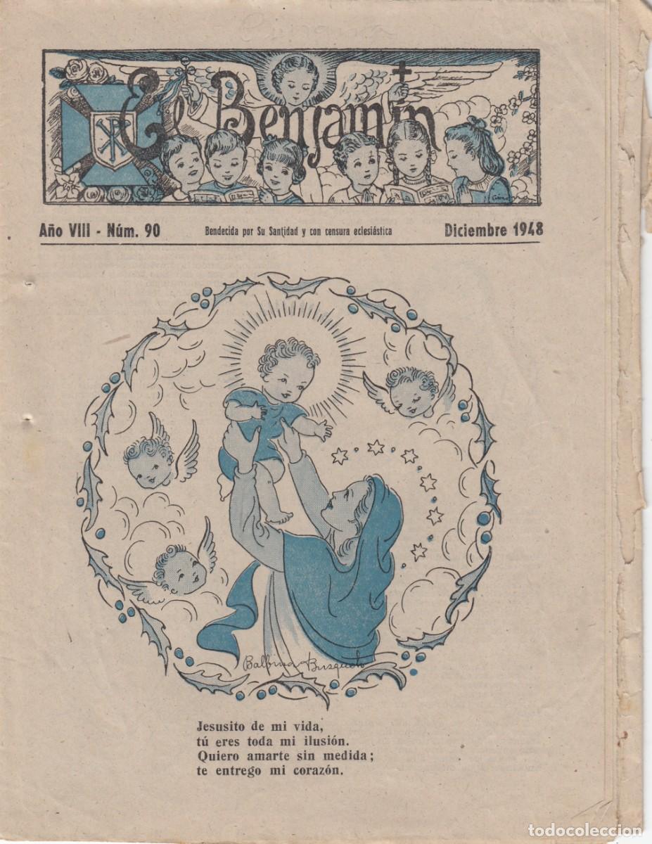 C&oacute;mics: 1948 EL BENJAMIN - REVISTA TEBEO CAT&Oacute;LICO - NUM. 90 - Foto 1