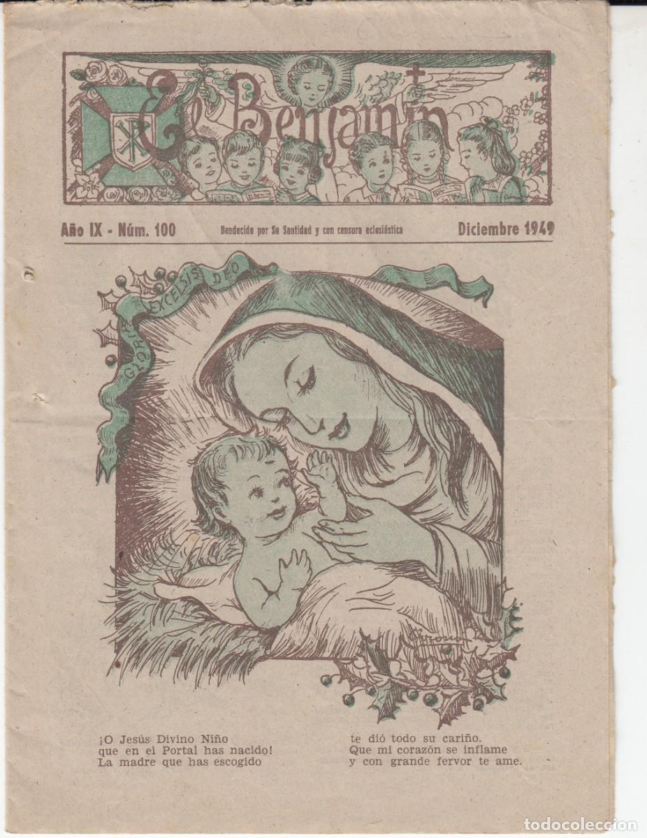 C&oacute;mics: 1949 EL BENJAMIN - REVISTA TEBEO CAT&Oacute;LICO - NUM. 100 - Foto 1