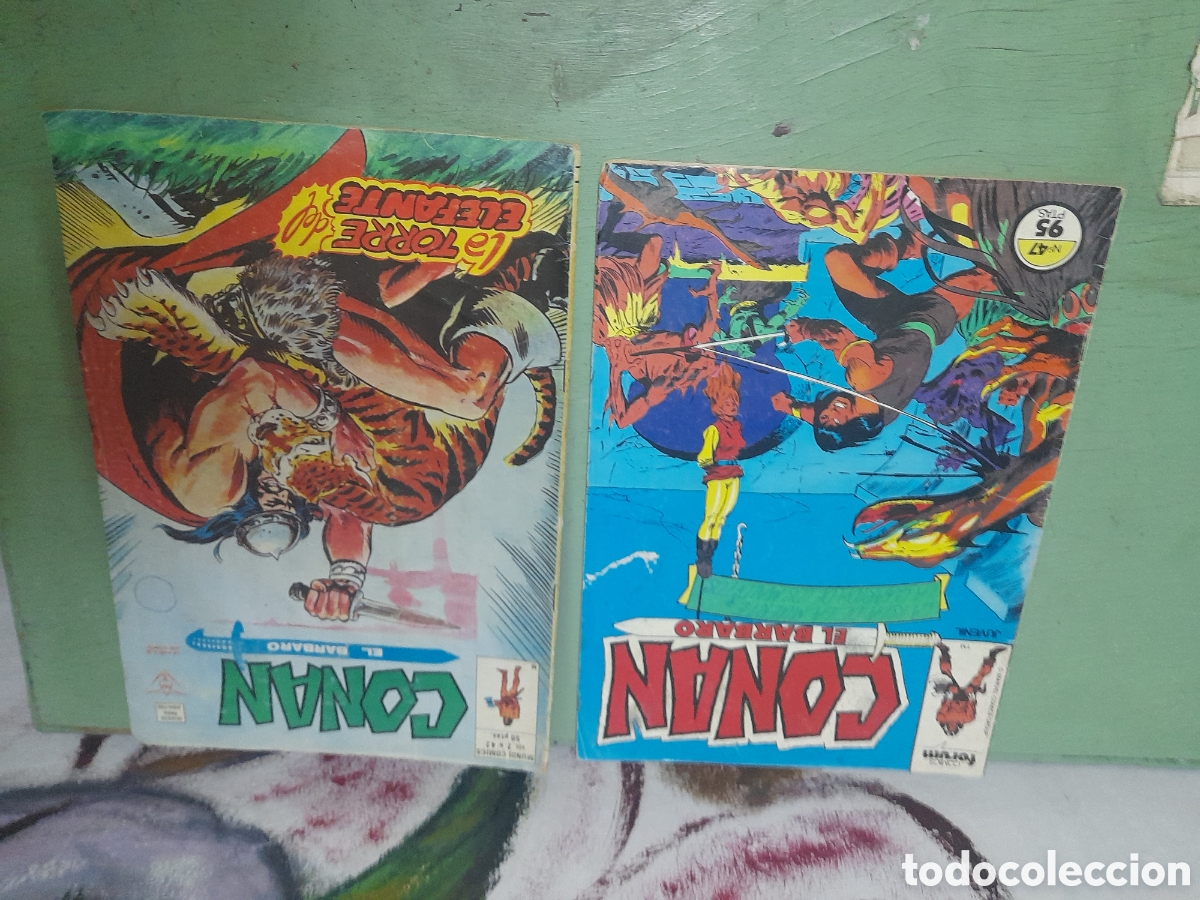 C&oacute;mics: Dos c&oacute;mics n&uacute;meros 42 y 47,de Conan el B&agrave;rbara - Foto 1