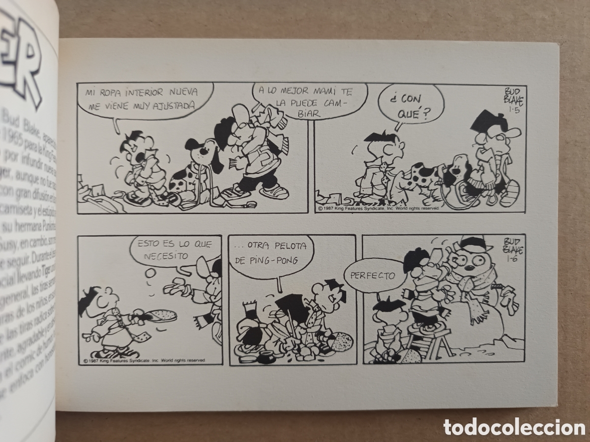 C&oacute;mics: Strips Comics n&deg;2: Tiger, por Bud Blake (Eseuve, 1990). Tigrillo. - Foto 3