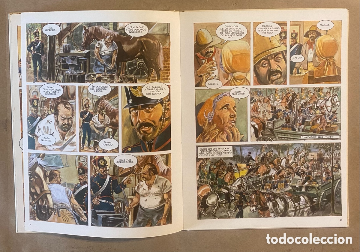 C&oacute;mics: LA BATALLA DE VITORIA. SALINAS / USERO / CAVA. IKUSAGER EDICIONES 1985. - Foto 3