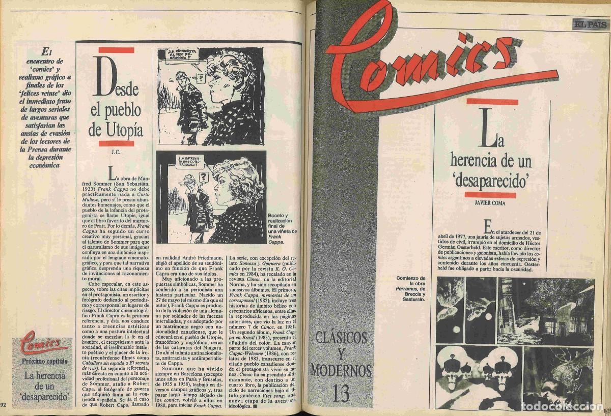 C&oacute;mics: El Pa&iacute;s. Comics. Cl&aacute;sicos y modernos. 1988 - Foto 2