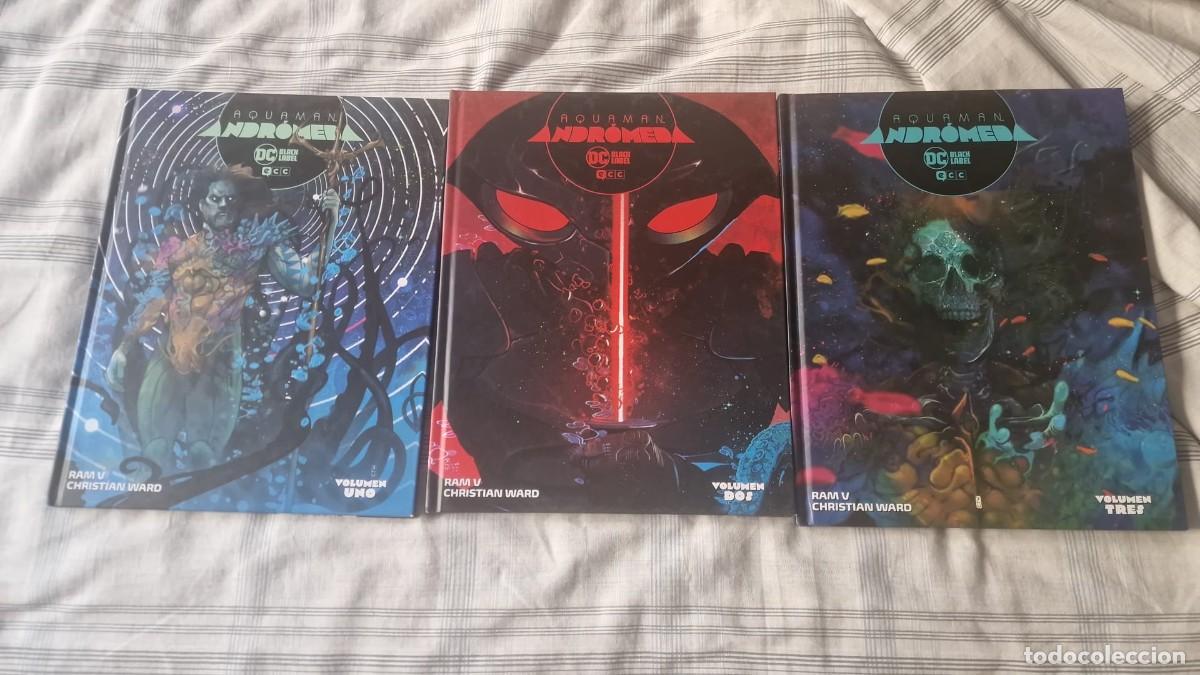 C&oacute;mics: AQUAMAN: ANDROMEDA (OBRA COMPLETA 3 TOMOS) (BLACK LABEL) - ECC - Foto 1