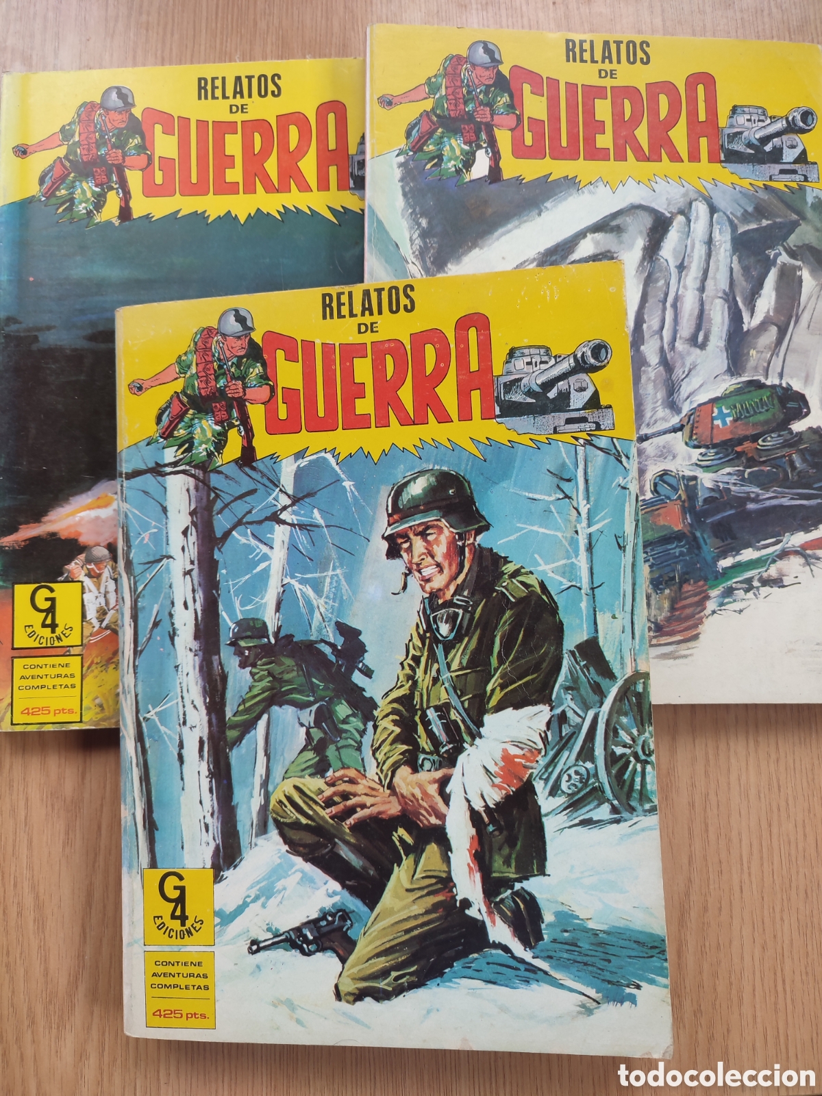 C&oacute;mics: Relatos de guerra.G4 ediciones 3 tomos retapados . - Foto 1