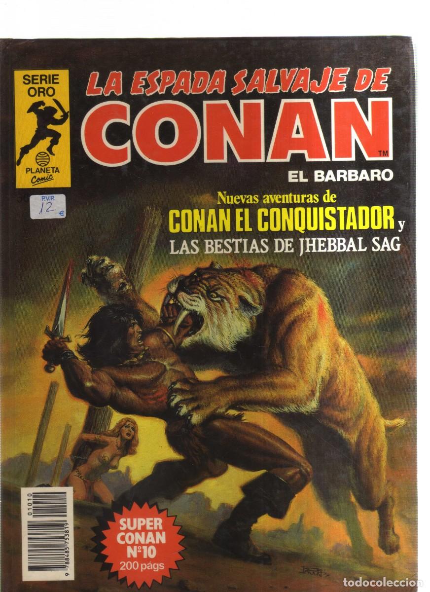 C&oacute;mics: CONAN EL BARBARO LA ESPADA SALVAJE N,10 SERIE ORO - Foto 1