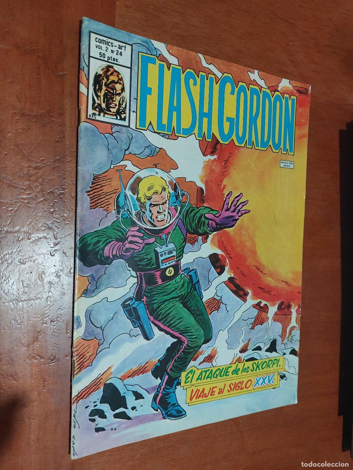 C&oacute;mics: FLASH GORDON. VOL. 2. N&ordm; 24. GRAPA. EDICIONES V&Eacute;RTICE. BUEN ESTADO - Foto 1