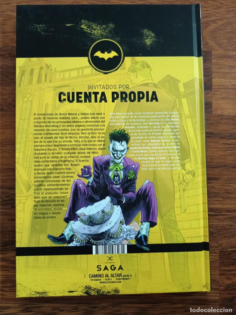 C&oacute;mics: BATMAN. Camino al altar parte 3. PRELUDIO A LA BODA. ECC C&oacute;mics. NUEVO - Foto 2