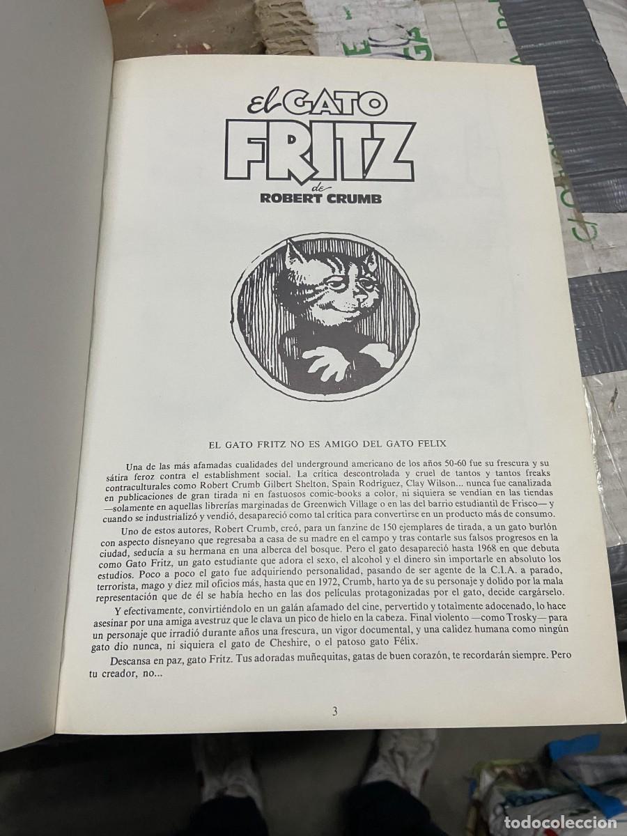 C&oacute;mics: TEBEO COMIC EL GATO FRITZ ROBERT CRUMB # 4 COLECCION TUMI - Foto 2