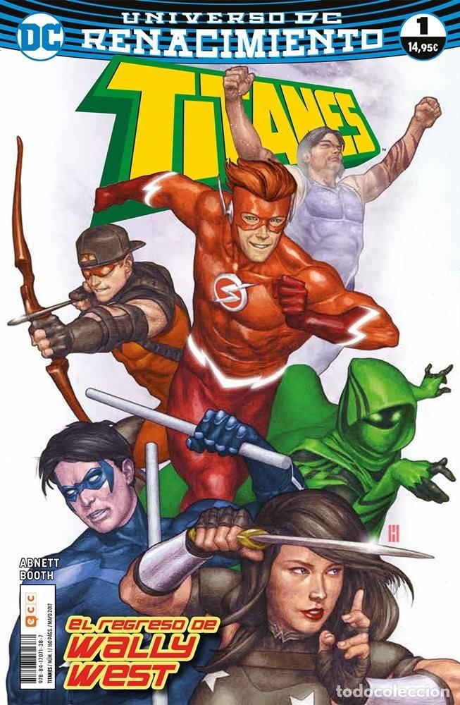 C&oacute;mics: RENACIMIENTO: TITANES TOMOS 1 2 3 Y 4 - ECC DC COMICS (2017-2018) - Foto 1