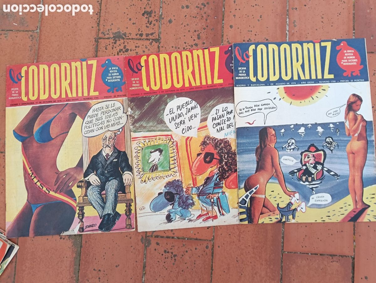 C&oacute;mics: Lote 16 revistas ,la codorniz, a&ntilde;o 1976, n&uacute;meros dentro - Foto 5