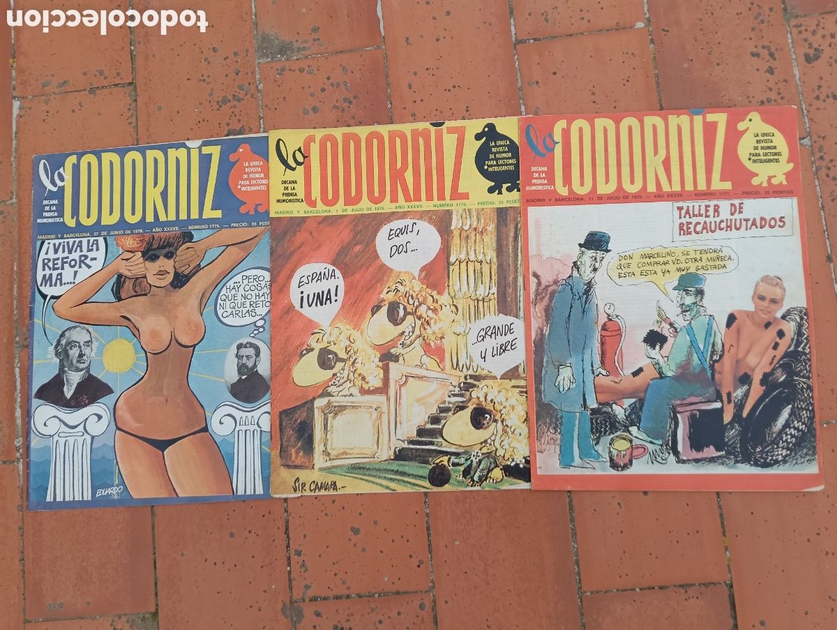 C&oacute;mics: Lote 16 revistas ,la codorniz, a&ntilde;o 1976, n&uacute;meros dentro - Foto 6