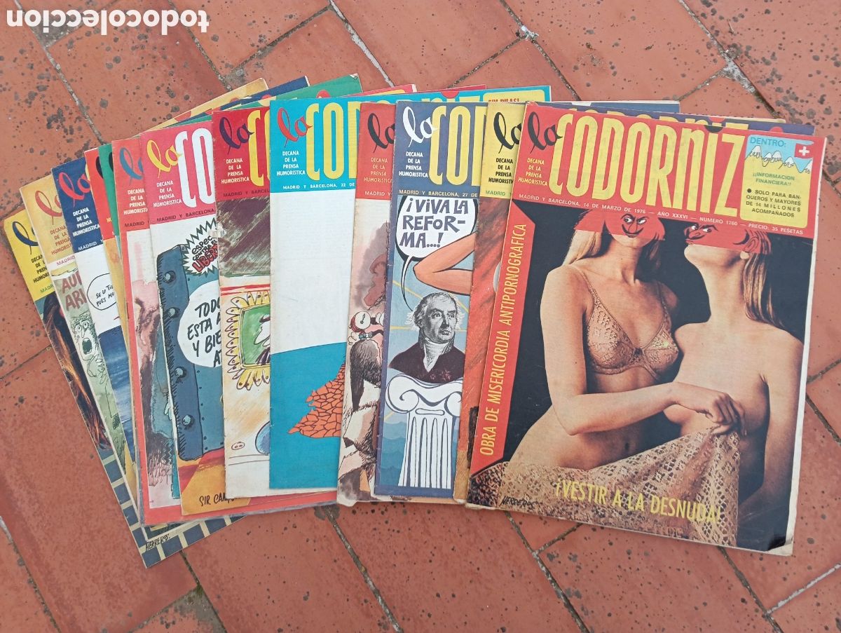 C&oacute;mics: Lote 16 revistas ,la codorniz, a&ntilde;o 1976, n&uacute;meros dentro - Foto 1