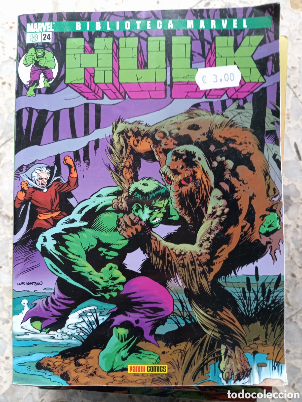 C&oacute;mics: COMIC HULK 24 BIBLIOTECA MARVEL PANINI - Foto 1