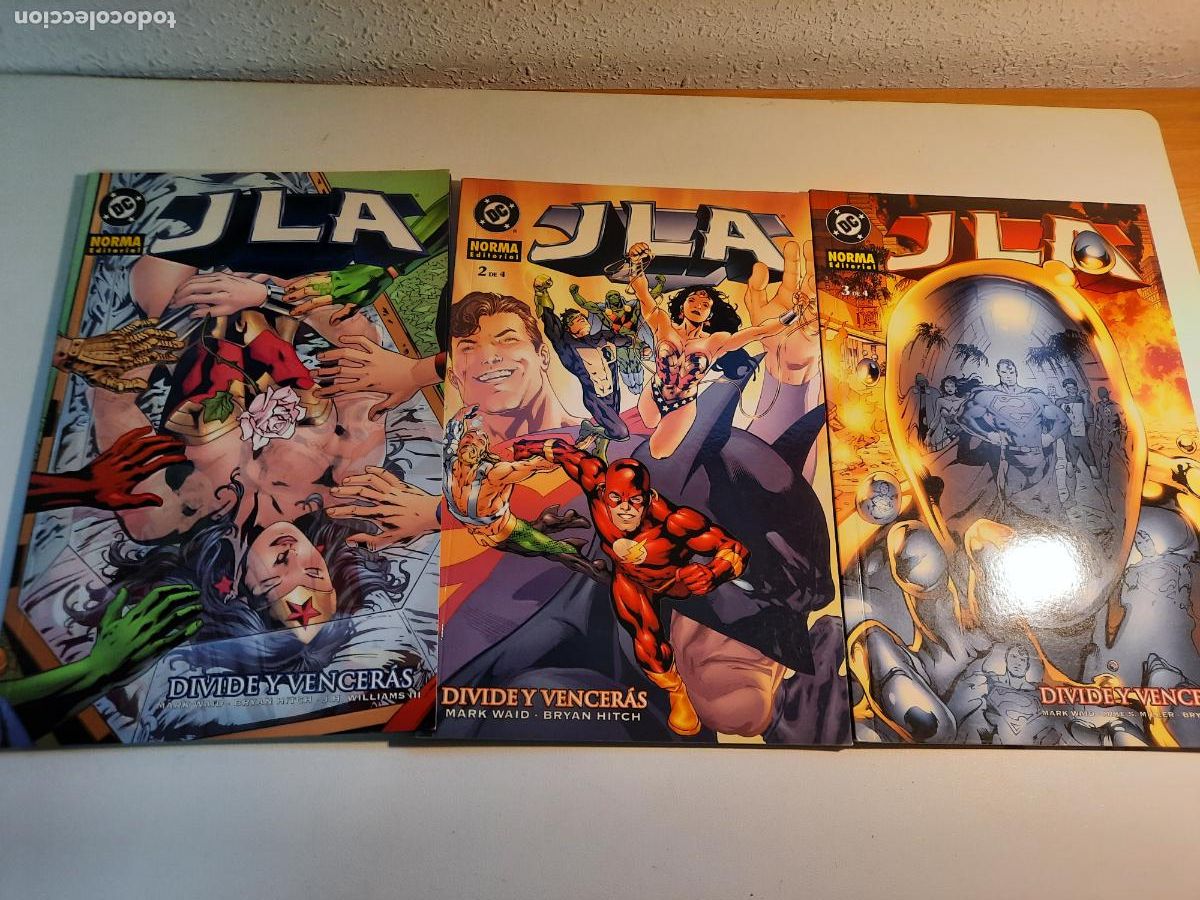 C&oacute;mics: JLA: DIVIDE Y VENCER&Aacute;S N&ordm; 1 AL 4 DE 4 - ED. NORMA -COMPLETA - Foto 1