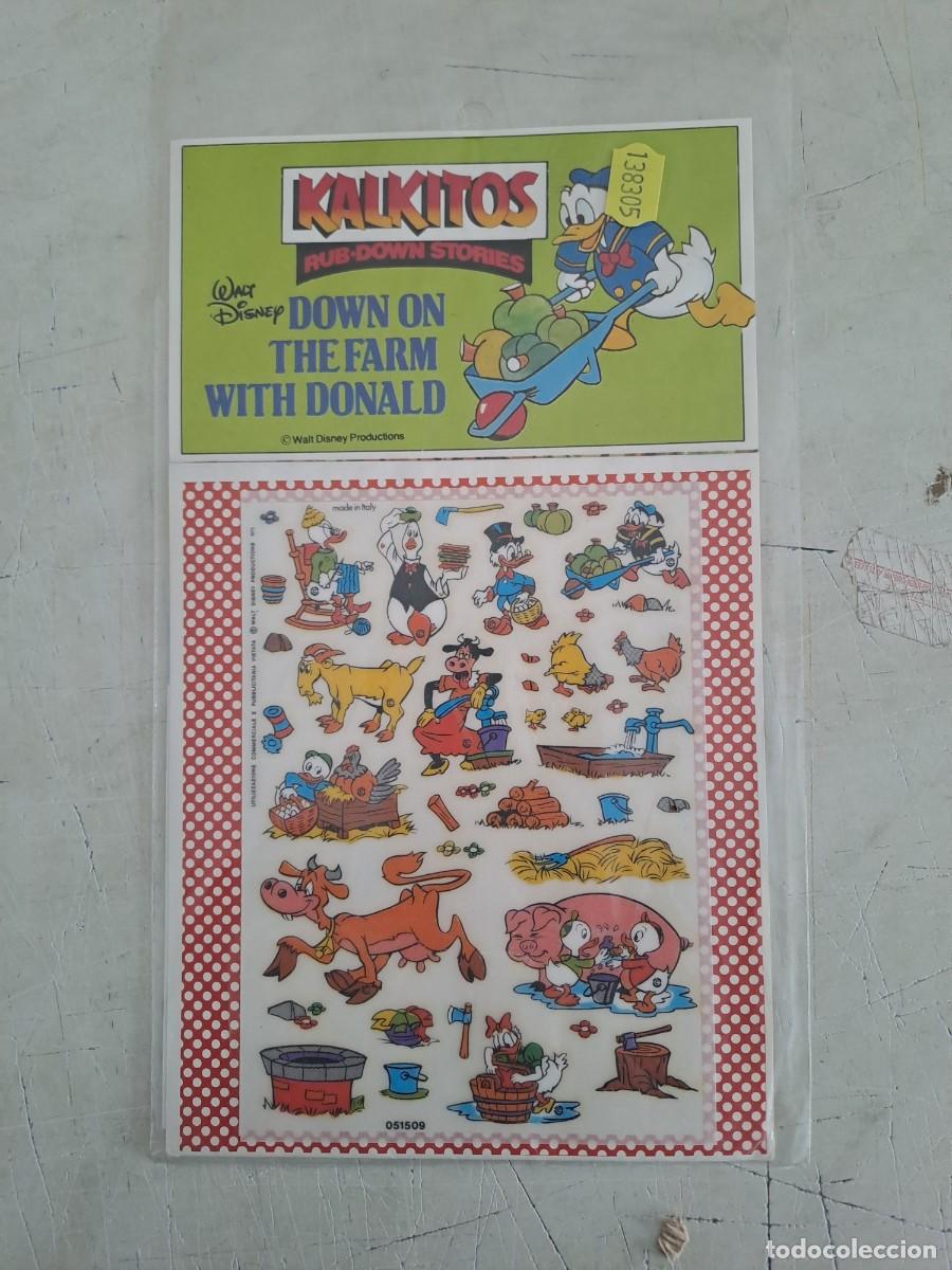 C&oacute;mics: Kalkitos, rub-down stories, down on the farm with Donald, precintado