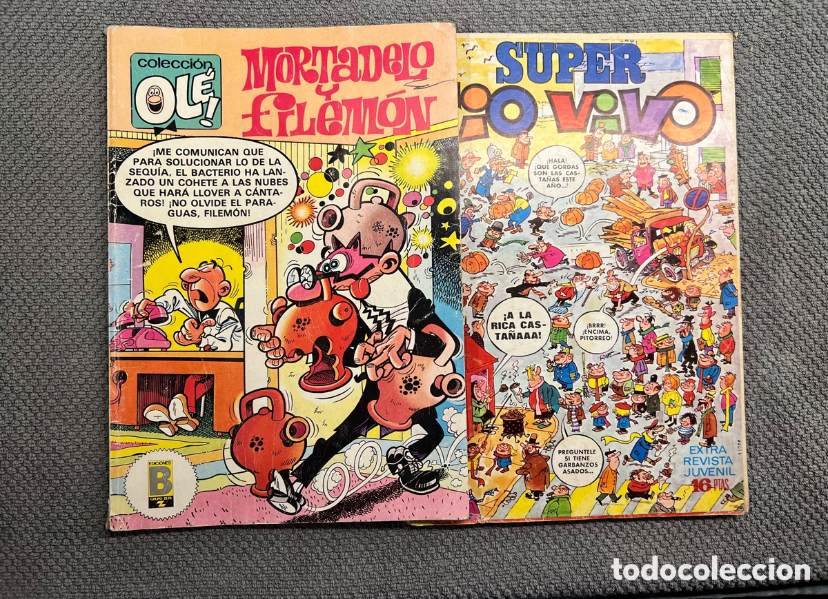 C&oacute;mics: MORTADELO Y FILEM&Oacute;N.. y SUPER T&Iacute;O VIVO.. (2) Tebeos le&iacute;dos&hellip; - Foto 1
