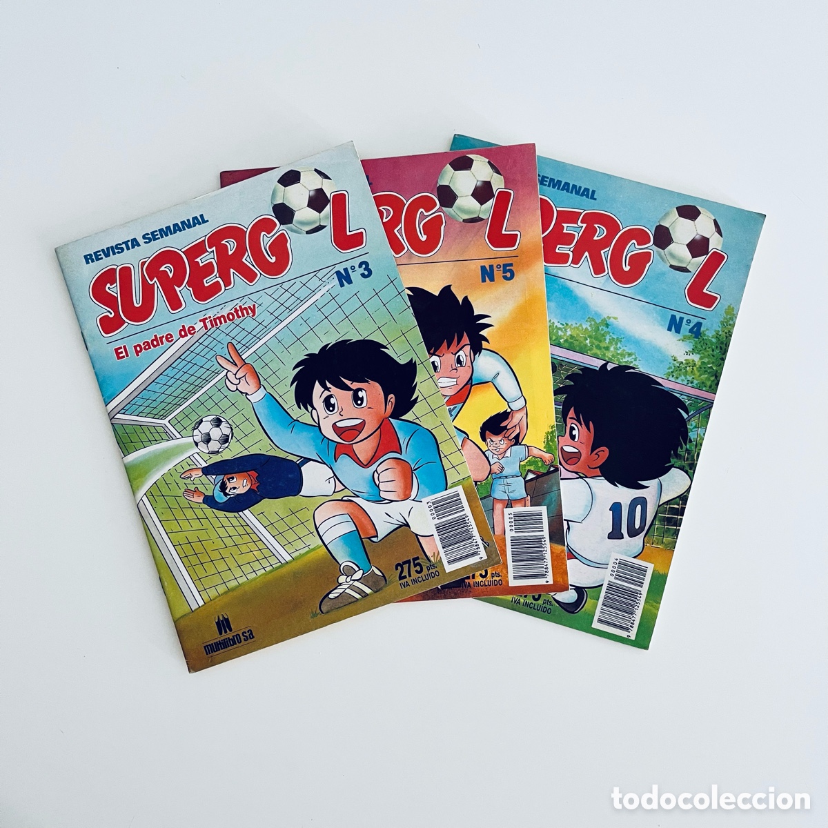 C&oacute;mics: Lote 3 Comics Revista Supergol con poster Multilibro 1990 - Foto 1