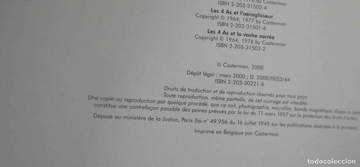 C&oacute;mics: Les 4 as L&acute;int&eacute;grale Tome 1 - Foto 2