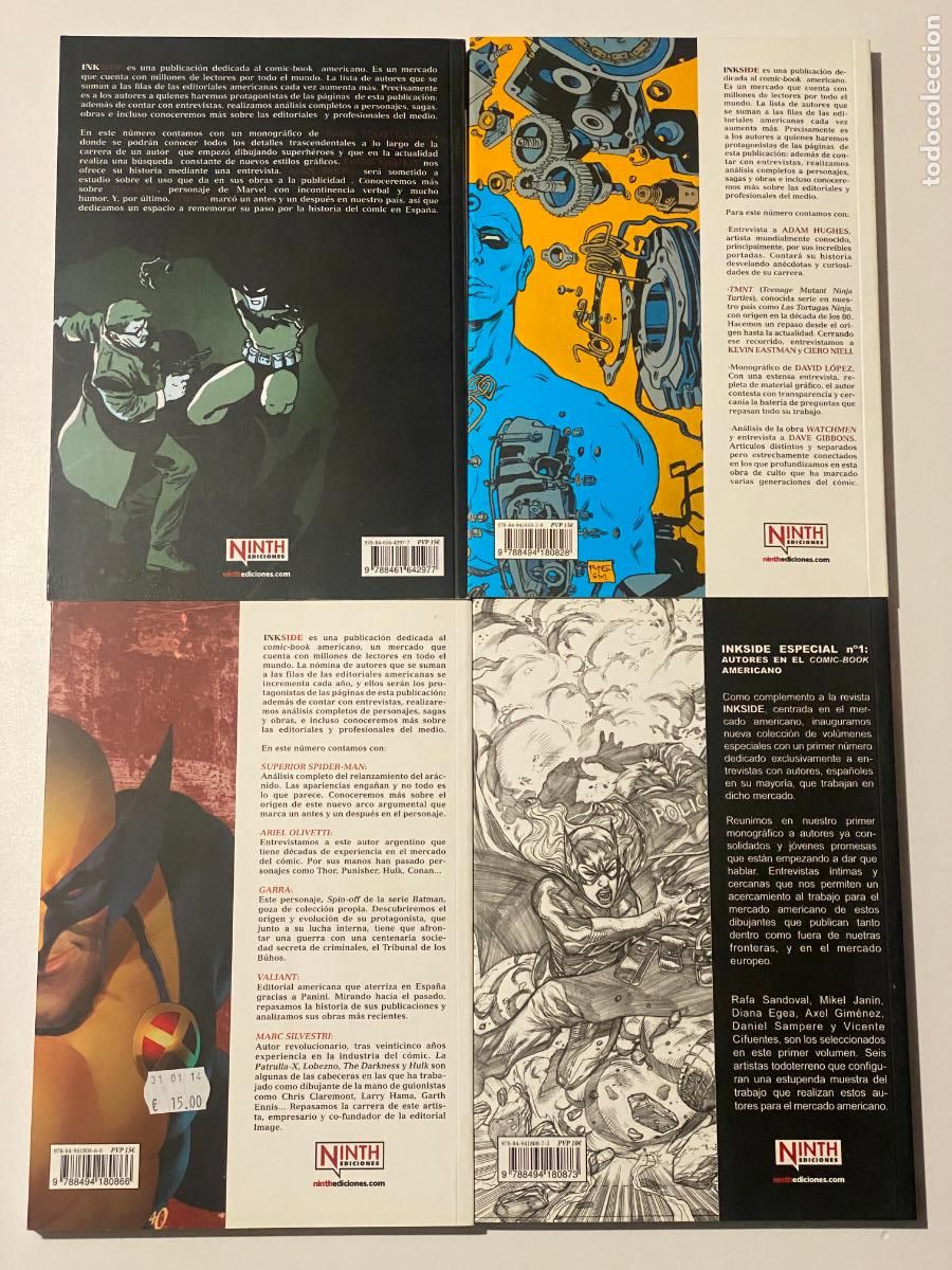 C&oacute;mics: INKSIDE, Completa: N&ordm;s 1, 2 y 3 + Especial . Ninth Ediciones 2013 / 2014. Ink Side - Foto 2