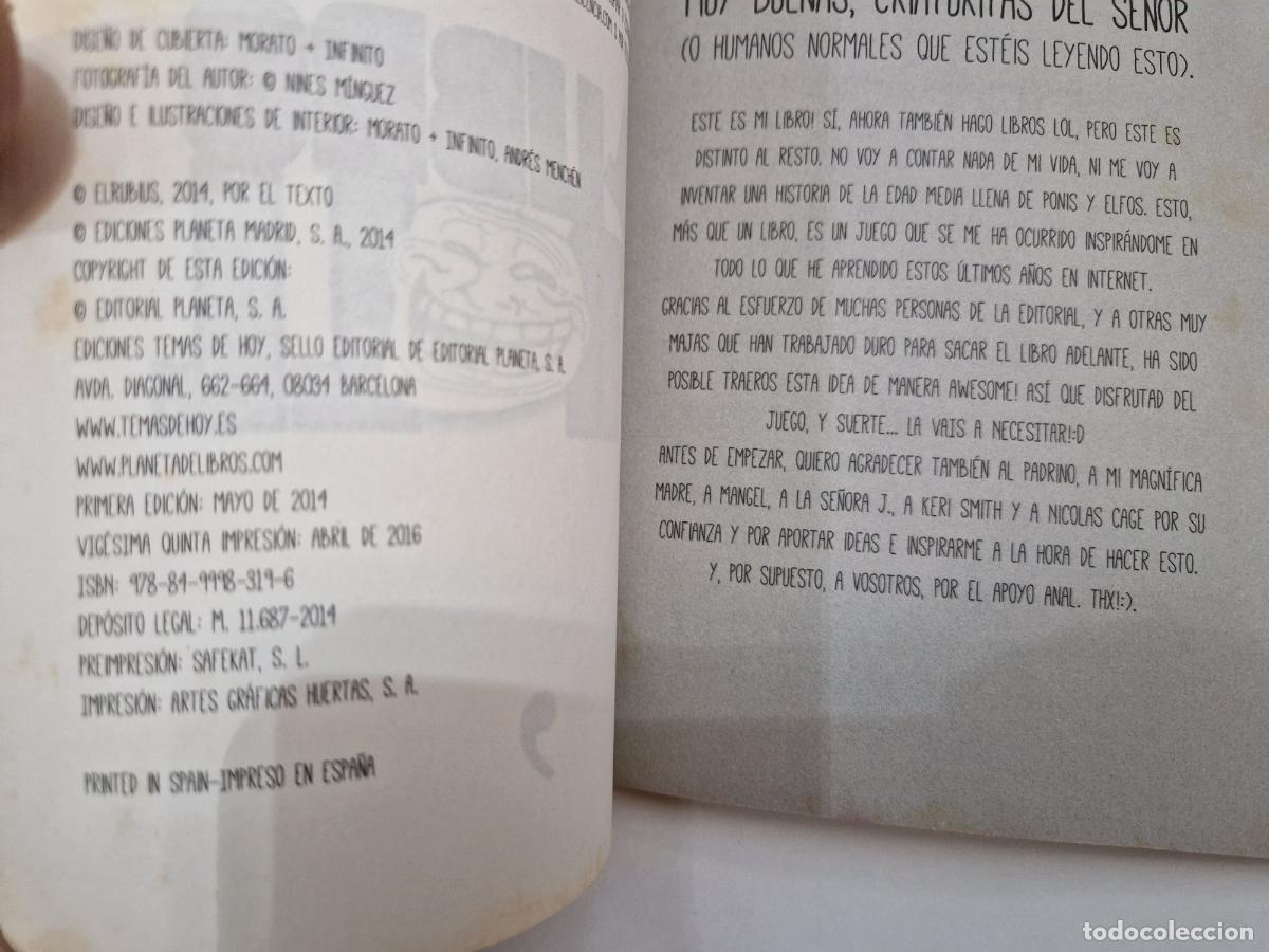 C&oacute;mics: ELRUBIUS EL LIBRO TROLL EDITORIAL PLANETA 2014 DIBUJOS JUEGO COMIC - Foto 4