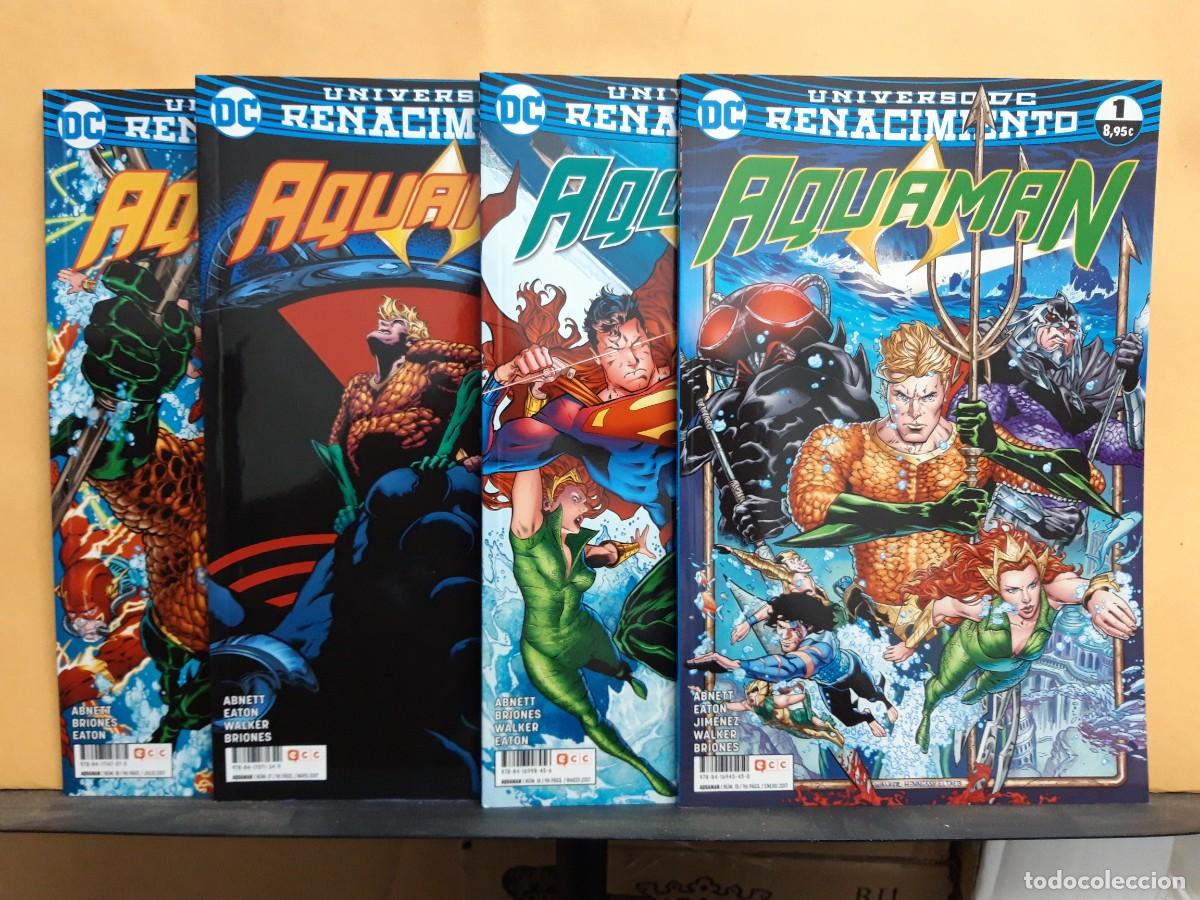 C&oacute;mics: UNIVERSO DC RENACIMIENTO. AQUAMAN. TOMOS DEL 1 AL 4. ECC COMICS - Foto 1