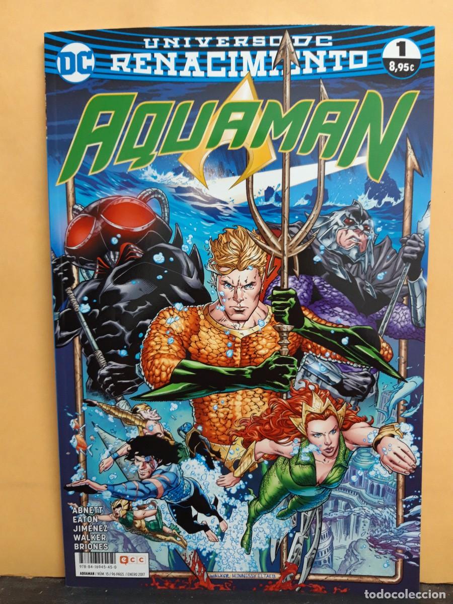 C&oacute;mics: UNIVERSO DC RENACIMIENTO. AQUAMAN. TOMOS DEL 1 AL 4. ECC COMICS - Foto 10
