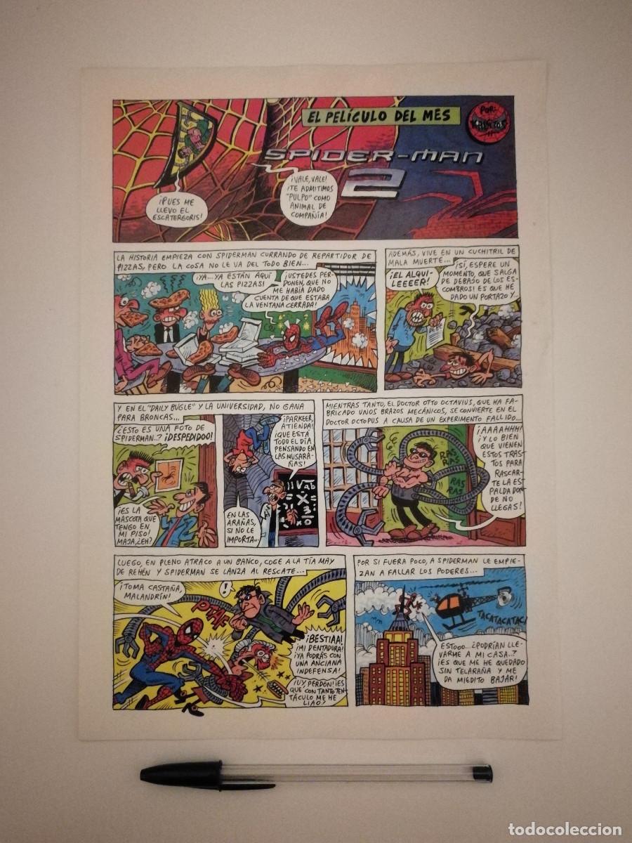 C&oacute;mics: FICHA COLECCIONABLE -A4- SPIDER-MAN 2 - COMIC - CINE - Foto 1