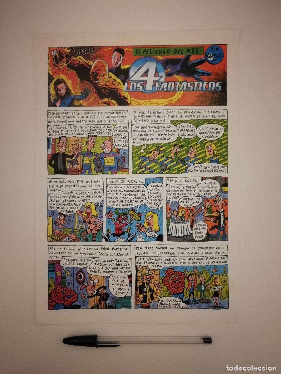 C&oacute;mics: FICHA COLECCIONABLE -A4- LOS 4 FANTASTICOS - COMIC - CINE - Foto 1