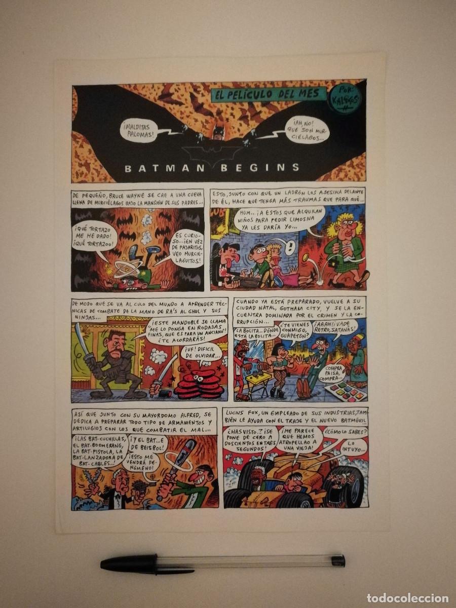 C&oacute;mics: FICHA COLECCIONABLE -A4- BATMAN BEGINS BAT-MAN - COMIC - CINE - Foto 1
