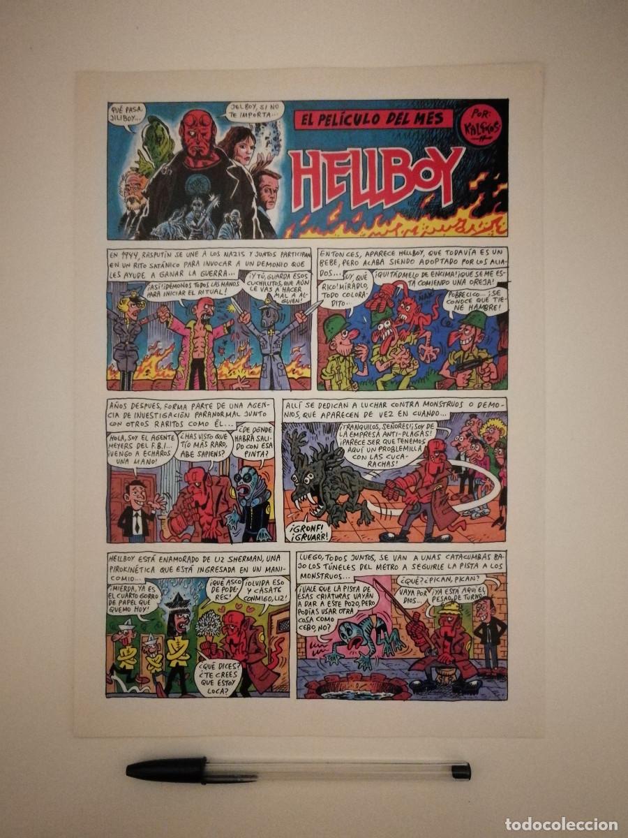 C&oacute;mics: FICHA COLECCIONABLE -A4- HELLBOY - COMIC - CINE - Foto 1