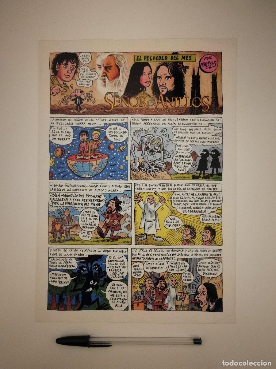 C&oacute;mics: FICHA COLECCIONABLE -A4- EL SE&Ntilde;OR DE LOS ANILLOS LAS DOS TORRES - COMIC - CINE - Foto 1