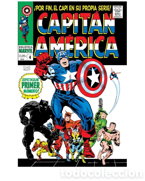 C&oacute;mics: Capit&aacute;n Am&eacute;rica 4. 1967-68 (BIBLIOTECA MARVEL) - Foto 1